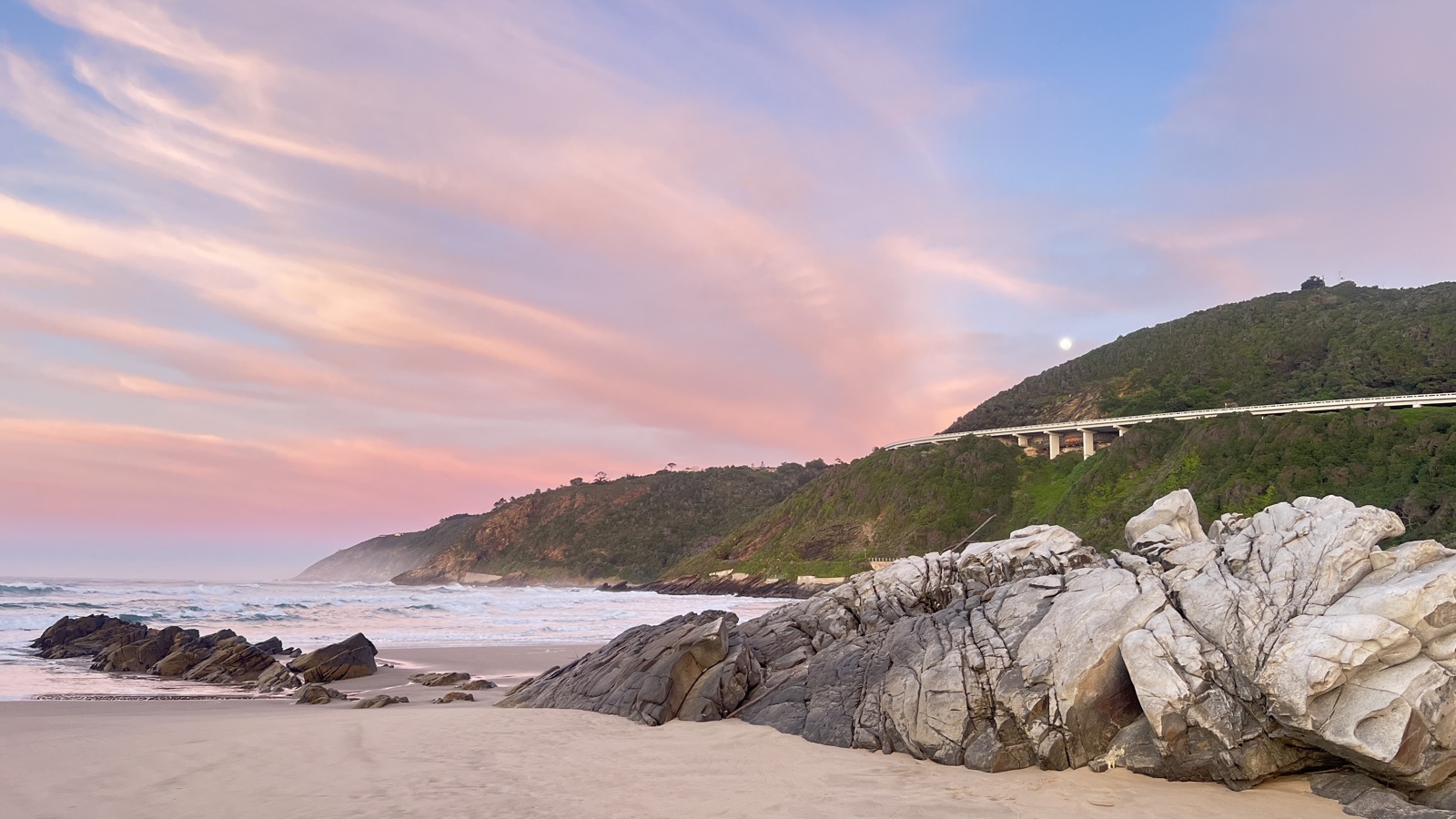 The Wilderness coastline on the Garden Route, near George, South Africa
